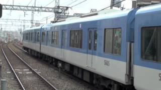 【阪神電鉄】5500系5505F%普通高速神戸行＠芦屋('12/03){Hanshin5500@Ashiya}