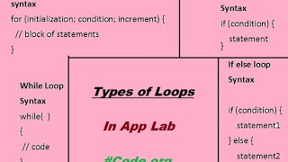 Loops in App lab of Code.org-Tutorial 12