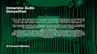 AES Virtual Vienna Platinum Partner Presentation - GENELEC: Immersive Audio Demystified