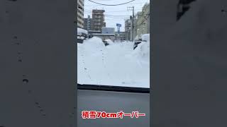 【災害級】北海道で4日間雪が降り続いた結果…  雪道運転完全マニュアル #shorts