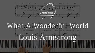 [Jazz Piano Sheet]Louis Armstrong-What A Wonderful World Piano Sheet 피아노악보(악보집 수록곡)