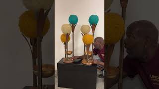 240 Vintage Mid Century Modern Table Lamps with Spun Plastic Shades