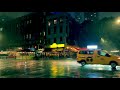 ⁴ᴷ⁶⁰ walking in the rain at night in nyc rain walk at night in nyc