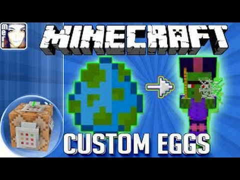 Minecraft PE: How to make custom spawn eggs using command blocks only - 1.0.5 Minecraft PE: How to make custom spawn eggs using command blocks only - 1.0.5