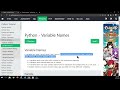 W3schools Python   Variable Names