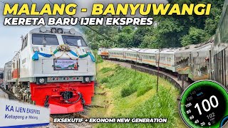 MALANG - BANYUWANGI MAKIN NYAMAN!! Trip Perdana Naik Kereta Api Ijen Ekspres Ekonomi New Generation