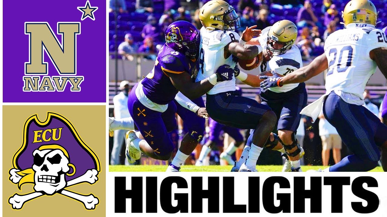 Navy Vs East Carolina East Highlights | College Football Week 4 | 2022 ...