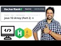 HackerRank | Java | 1D Array Part - 2 | Certification | Gold Badge