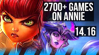 ANNIE vs SYNDRA (MID) | 2700+ games, 12/4/11 | NA Master | 14.16