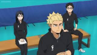 Coach Ukai praises and show proud on Atsumu's set | Haikyuu To The Top Ep 21| Inarizaki vs Karasuno