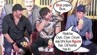 Bobby Deol Gets EMBARRASSED Of Dharmendra Talking DIRTY About Rekha In Front Of Media @YPD 3 Trailer
