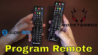 How To Program Your Monstersbox - Superbox Remote To Control To Any TV