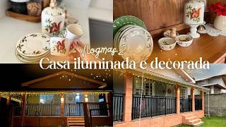 VLOGMAS 2 - Decorando a casa para o natal - iluminação na varanda e mais