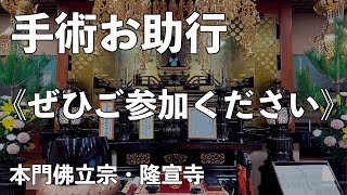 手術お助行【本門佛立宗・隆宣寺】