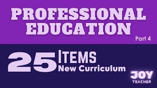 Professional Education  | March 2025 LET | Part 4