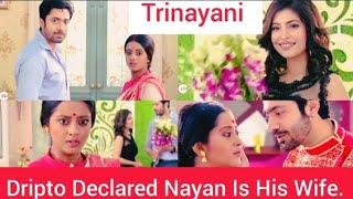 Dripto Declared Infront Of Everyone That Nayan Is His Wife. #trinayani #nayan #dripto #zeeworld