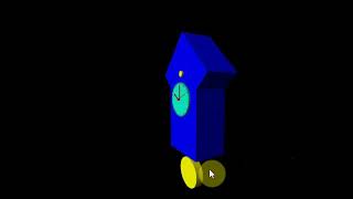 cuckoo clock 3D Vpython