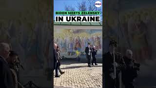 Joe Biden In Ukraine Video: US President's Surprise Visit To Kyiv, Meets Zelenskyy #shorts #viral