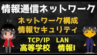 情報通信ネットワークの概要【高校 情報１】プロトコル　無線LAN　TCP/IP　情報セキュリティ　出典：文部科学省 教員研修用教材