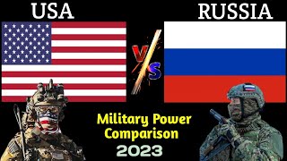 US vs Russia military power comparison 2023 | Russia vs USA military power 2023 | Defence power