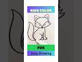 How to draw a fox easy step by step!