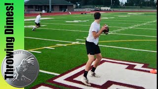 Mason Putting in QB Work and Throwing Dimes