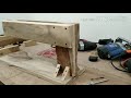 How to make a long jig saw machine, wooden machinary
