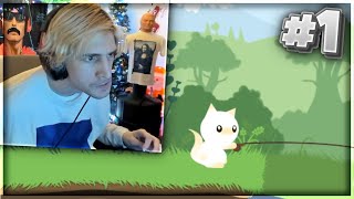 xQc plays Cat Goes Fishing (with chat) - Part 1