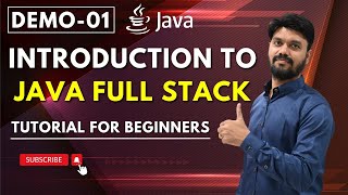 Java Full Stack Demo 01 | Introduction to Java Full Stack | Full Stack Tutorial | Harsha Trainings