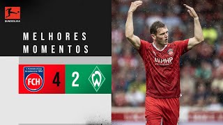 CHUVA DE GOLS NA ALEMANHA! - Melhores Momentos - Heidenheim 4 x 2 Werder Bremen