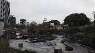 品川区民公園（工事中）   Shinagawa public park   : walk tokyo 2020