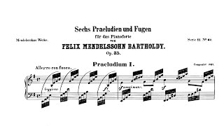 F. Mendelssohn - Prelude and Fugue in E minor Op. 35 no. 1