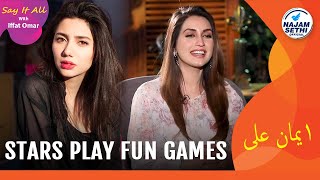 Stars Play Fun Games | Hanif Jewelry & Watches Presents Say It All With Iffat Omar