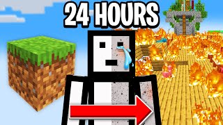 I Played ONE BLOCK for 24 HOURS Straight! (FULL MOVIE)