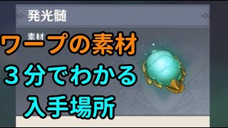 【原神】発光髄の入手場所、ポケットワープポイント素材【genshin Impact】