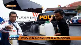 Polres Bangli Sita Ratusan Liter Arak Tradisional