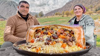Cooking The Most Authentic Azerbaijani Dish! Delicious Shah Pilaf