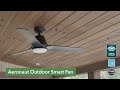 Aeronaut Outdoor and Indoor Smart Ceiling Fan from Hunter Fan Company