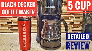 Black & Decker 5 Cup Coffee Maker Station 4 in 1 DETAILED REVIEW & How To