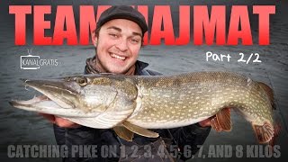 Catching Pike on 1, 2, 3, 4, 5, 6, 7 and 8 kilos - TEAM HAJMAT - Part 2/2 - Kanalgratis.se