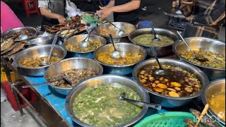 $1 Dinner With More Than 20 Items Of Food in Phnom Penh City, Cambodia