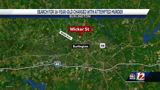 Burlington police looking for 16-year-old boy charged with attempted murder