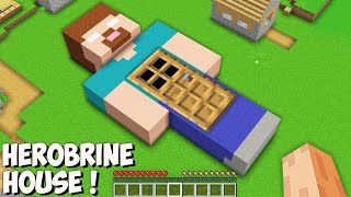 I found SECRET HOUSE inside HEROBRINE in Minecraft! This is SECRET HEROBRINE BASE!