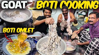 GOAT Intestines COOKING with DAD \u0026 CHITHAPPA !!