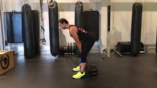 How to perform an Elevated Romanian Kettle Bell Deadlift Exercise