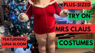 🤍💙 Plus-sized Try On Ann Summers Mrs Claus Costumes  | Natural 40+ Curvy Woman 🤍💙