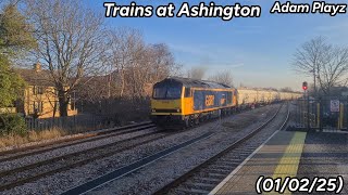 Trains at Ashington (01/02/25)