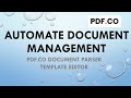 Automate Document Management with Document Parser Template Editor