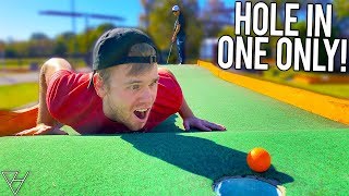 Mini Golf HOLE IN ONE ONLY Challenge! - Golf It IRL!