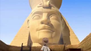 Cartoon from Pixar [Egyptian pyramid and remote control]